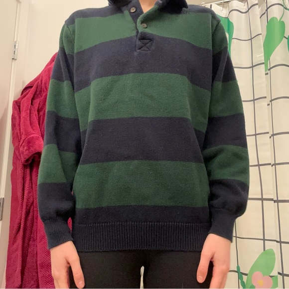 Blue and green John Galt sweater🥏🥑 - Picture 2 of 4